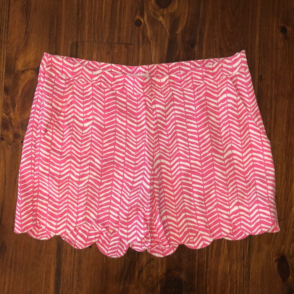 Kayce Hughes Scalloped Shorts
